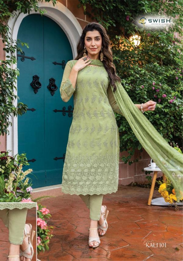 Swish Karachi Ki Kalki Schifli Designer Readymade Suit